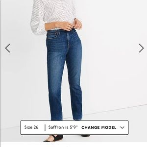 Madewell the high rise slim boy-jean crop